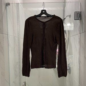 Silk/Cotton Tahari Cardigan size M
